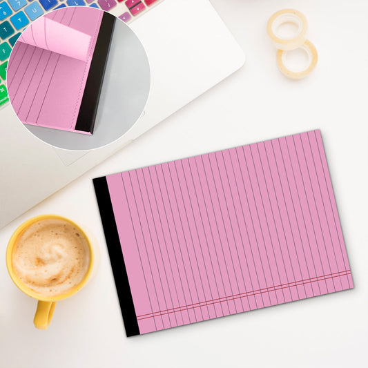 Legal Pad, 13.98 x 8.27" A3 Horizontal Line Tear-off Notepad (50 Pages), Portable Notepad Memo Planner, Colored Note Pads, College Ruled Notepads for Office Business Supplies(Purple) A3 Yellow