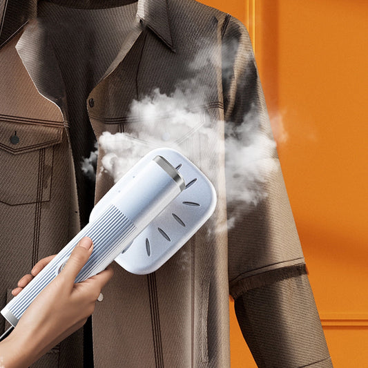 Travel Steamer for Clothes, Portable Iron, Steamer and Iron 2 In 1, Upgrade Portable Mini Ironing Machine, Rotatable Handheld Steam Iron, Foldable Travel Garment, for Home and Travel White