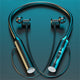 Neckband Bluetooth Headphones Wireless Earbuds with Microphone Flashlight Around the Neck Waterproof Sport Headset Noise Cancelling Ear Buds 120H Playtime for Running Cycling Cell Phone Black