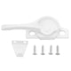 HOOWIFFY Aluminum Sliding Window Lock, and Stylish Design, Easy to Install, Includes 4 Sets for Secure