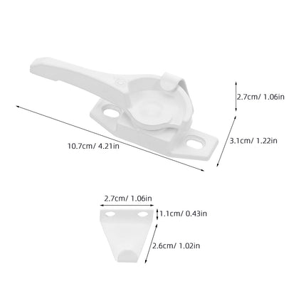 HOOWIFFY Aluminum Sliding Window Lock, and Stylish Design, Easy to Install, Includes 4 Sets for Secure