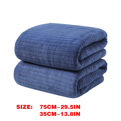 Microfiber Hair Towel Wrap - Quick Dry Curly Hair Wraps for Women Wet Hair, Microfiber Towel for Hair, Hair Drying Towel Wrap, Hair Towels for Women, Hair Turban for Wet Hair (29 ×14 Inch) 4 pc Blue