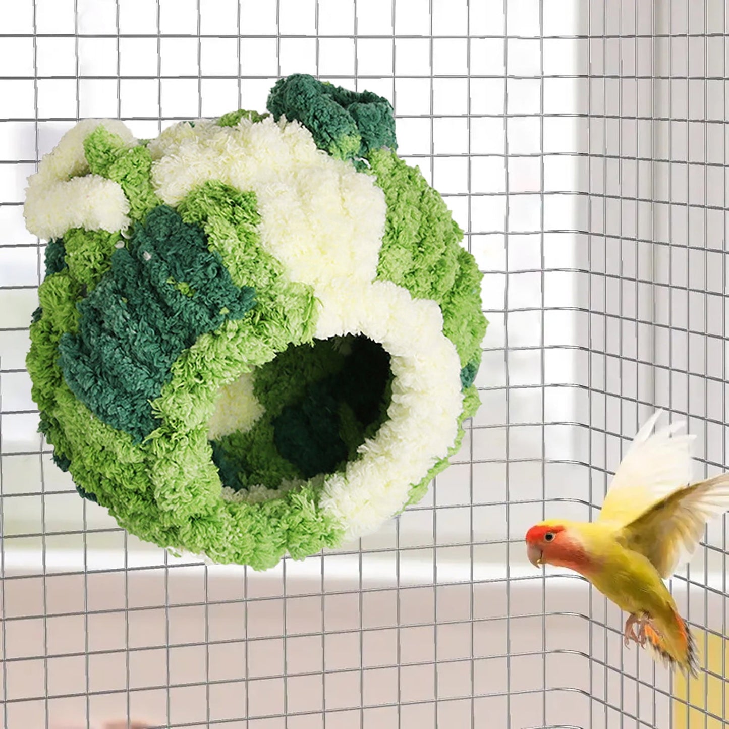 Bird Nest, Conure Breeding House Lovebird Bed for Conure, Lovebird, Canary, Finch, Coneshape Birds, Hamster, Small Pets C
