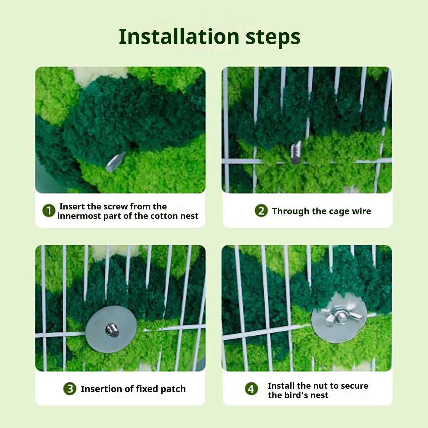 Bird Nest, Conure Breeding House Lovebird Bed for Conure, Lovebird, Canary, Finch, Coneshape Birds, Hamster, Small Pets C