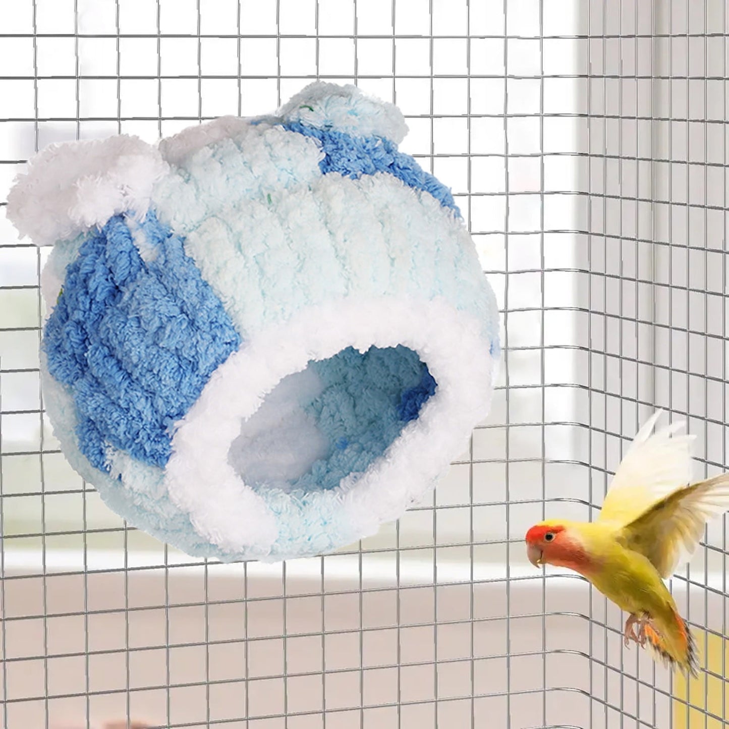 Bird Nest, Conure Breeding House Lovebird Bed for Conure, Lovebird, Canary, Finch, Coneshape Birds, Hamster, Small Pets E