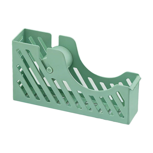 Desktop Tape Dispenser Adhesive Roll Holder Desk Accessories Home Office Tape Dispensers, Weighted Non-Skid Base X-Green