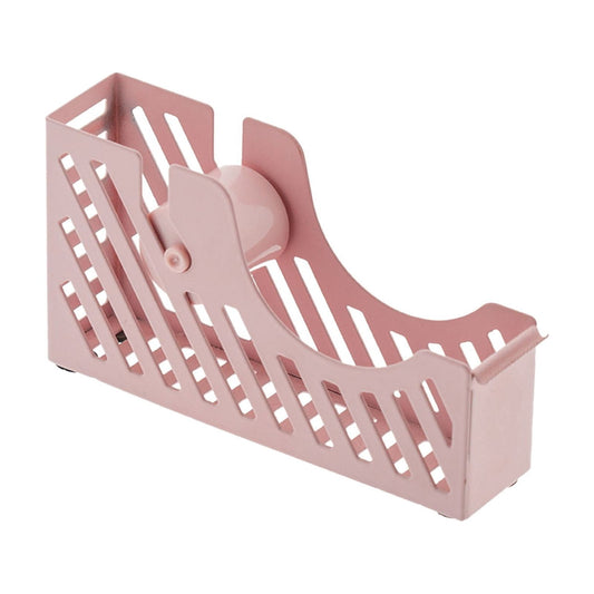 Desktop Tape Dispenser Adhesive Roll Holder Desk Accessories Home Office Tape Dispensers, Weighted Non-Skid Base X-Pink