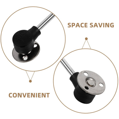 HOOWIFFY Lid Stay Support Hinge Soft Close Hinges For Cabinet Doors Aluminium Alloy 1Pcs