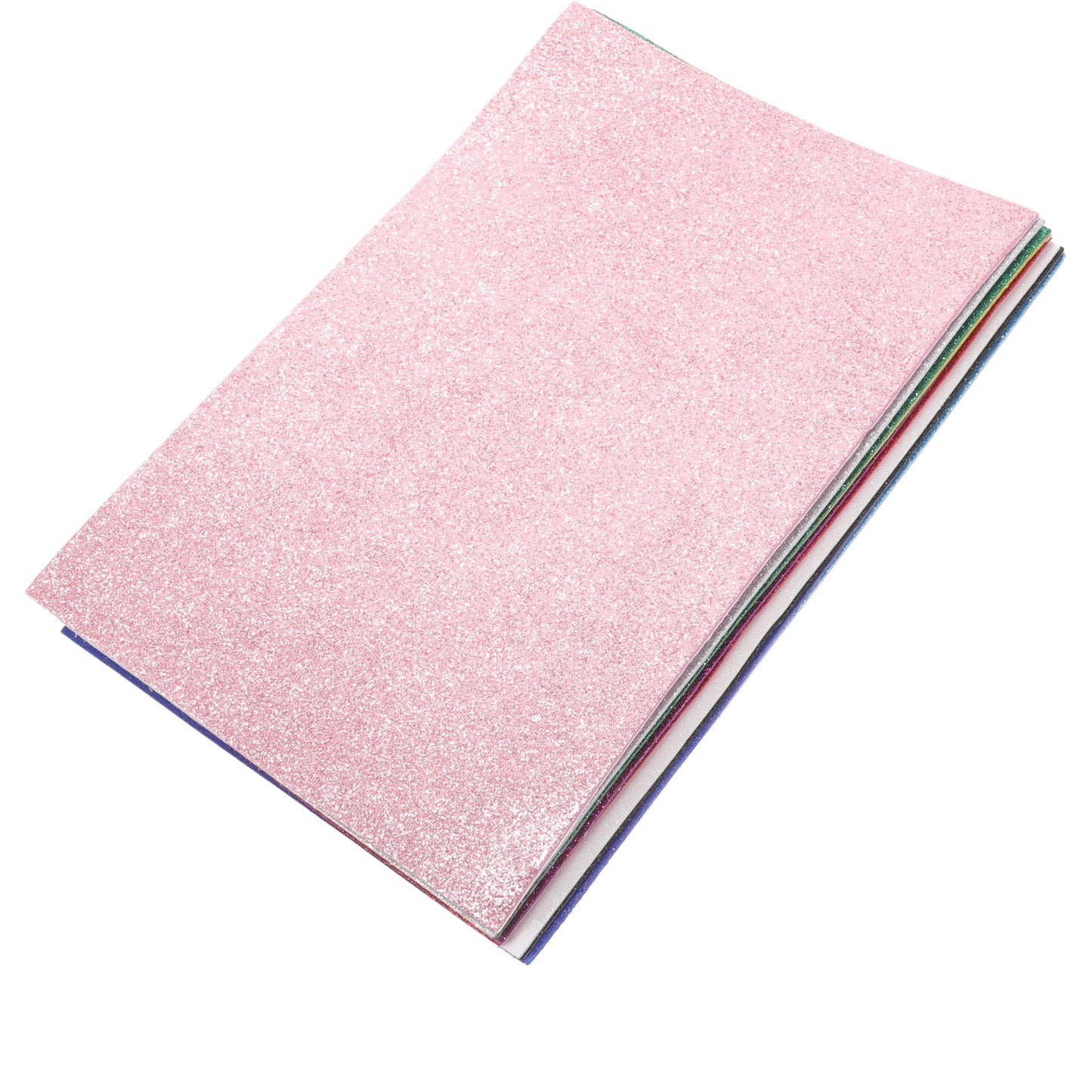 HOOWIFFY A4 Adhesive Glitter Foam Sheet for Handmade Crafts and Party Decor