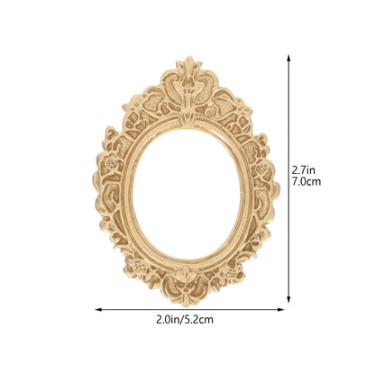 WHAMVOX 10 Pcs Golden Photo Frame Mini Vintage Picture Frames Antique