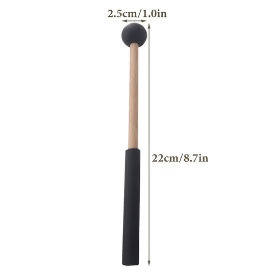 HOOWIFFY Drum Mallets Wooden Rubber 2 Pairs 8.7x1in