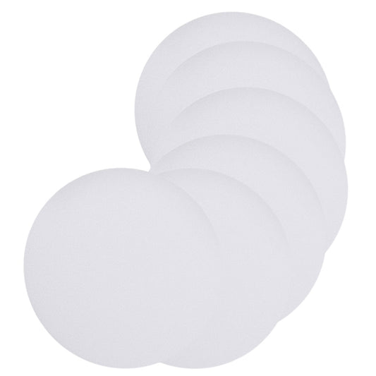 HOOWIFFY 6-Pack White Plastic Ceiling Light Covers Anti-Dazzle Simple Elegant Design for Home and Office