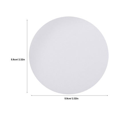 HOOWIFFY 6-Pack White Plastic Ceiling Light Covers Anti-Dazzle Simple Elegant Design for Home and Office