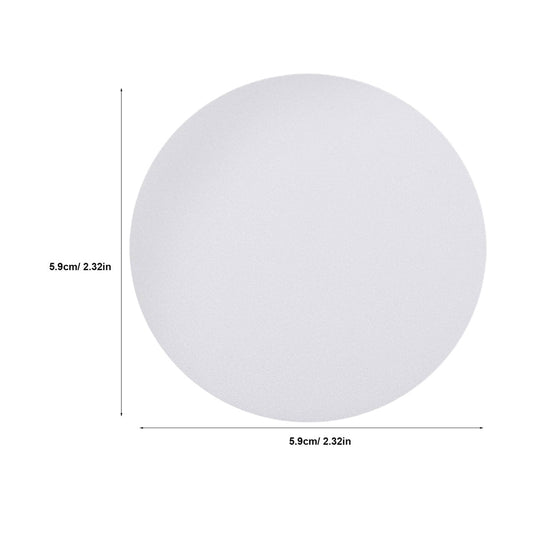 HOOWIFFY 6-Pack White Plastic Ceiling Light Covers Anti-Dazzle Simple Elegant Design for Home and Office