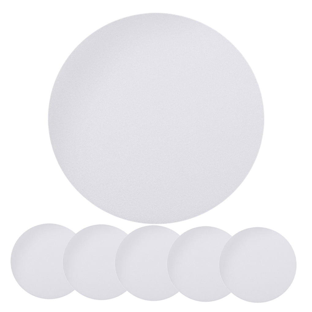HOOWIFFY 6-Pack White Plastic Ceiling Light Covers Anti-Dazzle Simple Elegant Design for Home and Office
