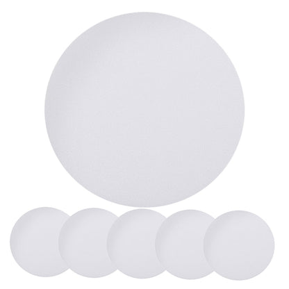 HOOWIFFY 6-Pack White Plastic Ceiling Light Covers Anti-Dazzle Simple Elegant Design for Home and Office