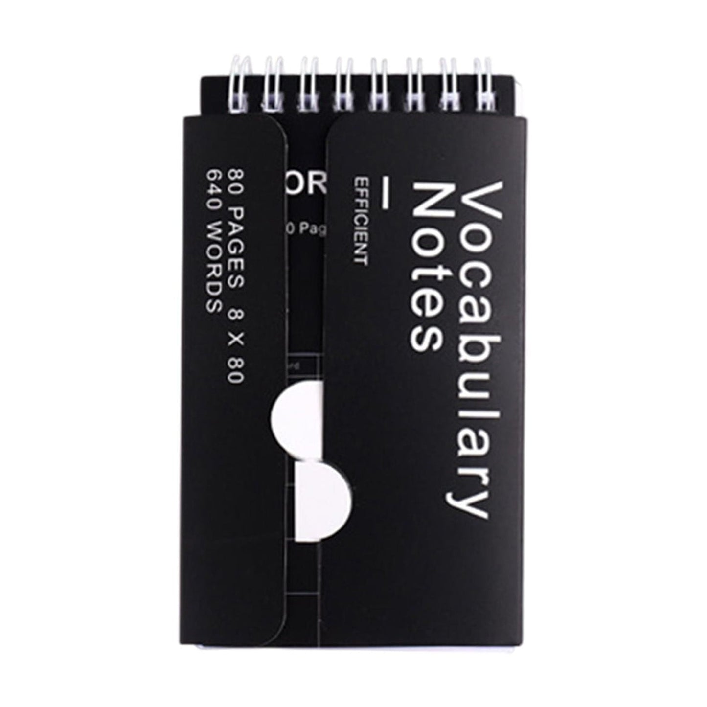 Kdkad Mini Spiral Memo Pads - Pocket-Sized Coil Notebook Set with Ring Binding for Vocabulary, Study Notes & Lists (3x5 inch Travel Notepads)\u200b\u200b 2.9×5.3 in White
