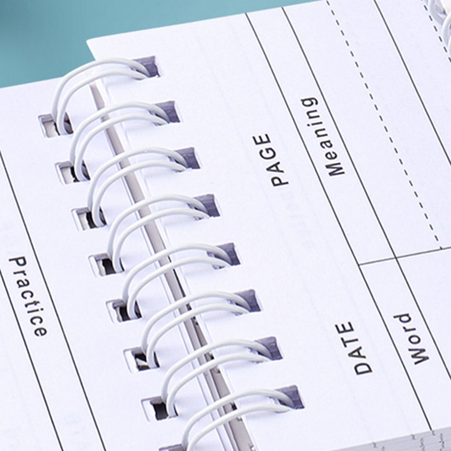 Kdkad Mini Spiral Memo Pads - Pocket-Sized Coil Notebook Set with Ring Binding for Vocabulary, Study Notes & Lists (3x5 inch Travel Notepads)\u200b\u200b 2.9×5.3 in White