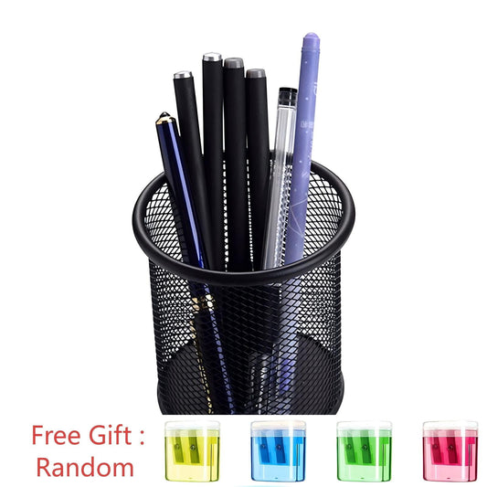 Pen Holder Mesh Pencil Holder Metal Pencil Holders Pen Organizer for Desk Office Pencil Holders, Back to Sch-ool Supplies A