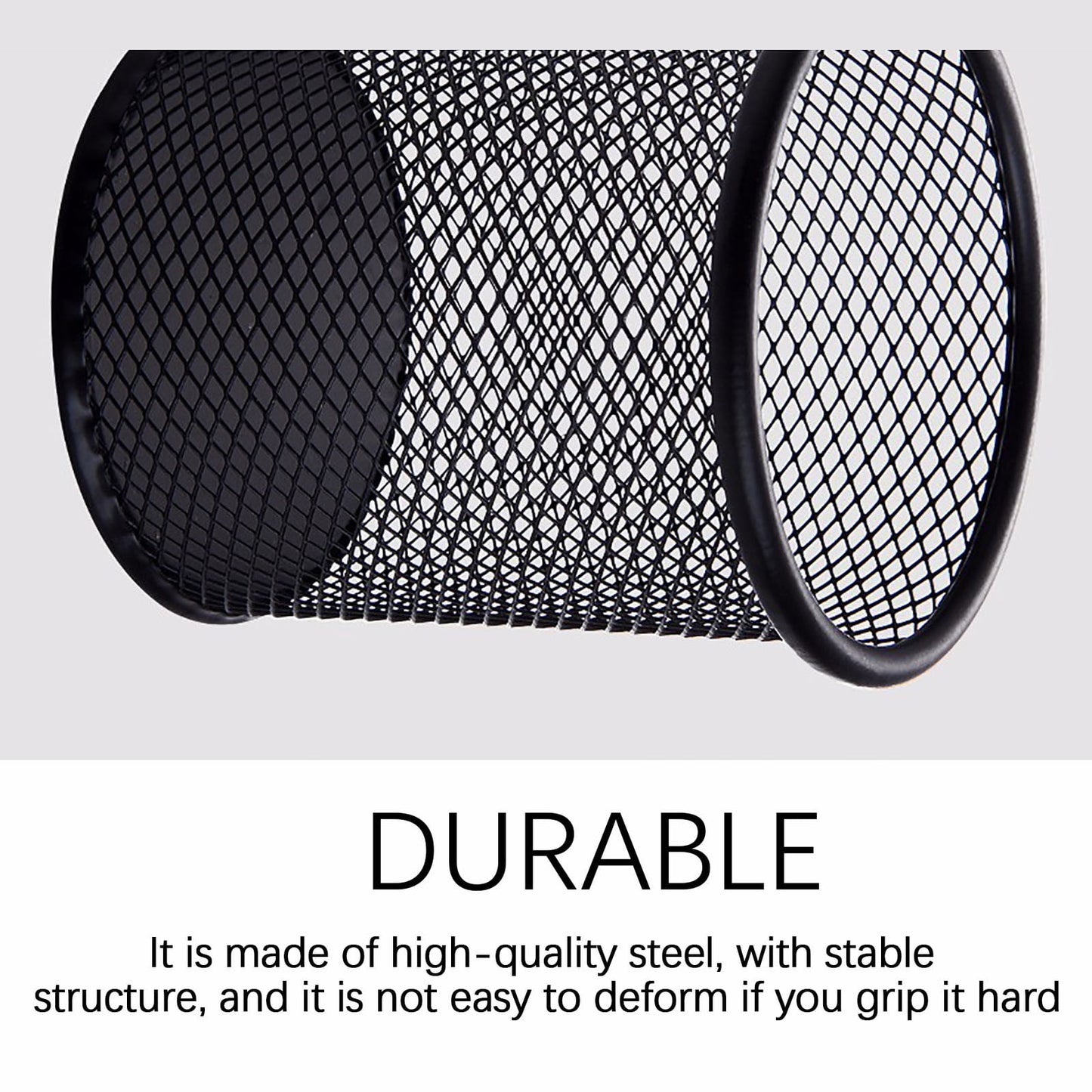 Pen Holder Mesh Pencil Holder Metal Pencil Holders Pen Organizer for Desk Office Pencil Holders, Back to Sch-ool Supplies A
