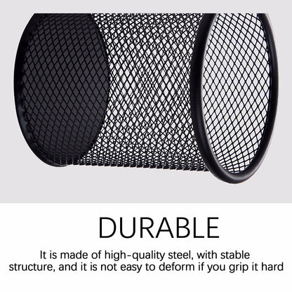 Pen Holder Mesh Pencil Holder Metal Pencil Holders Pen Organizer for Desk Office Pencil Holders, Back to Sch-ool Supplies A