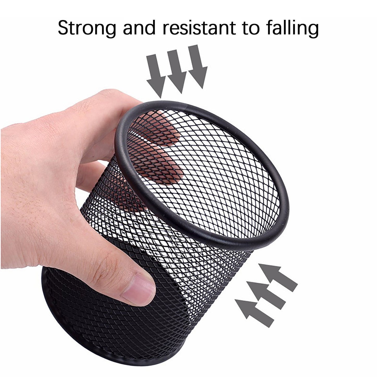 Pen Holder Mesh Pencil Holder Metal Pencil Holders Pen Organizer for Desk Office Pencil Holders, Back to Sch-ool Supplies A