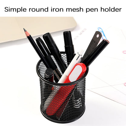 Pen Holder Mesh Pencil Holder Metal Pencil Holders Pen Organizer for Desk Office Pencil Holders, Back to Sch-ool Supplies A