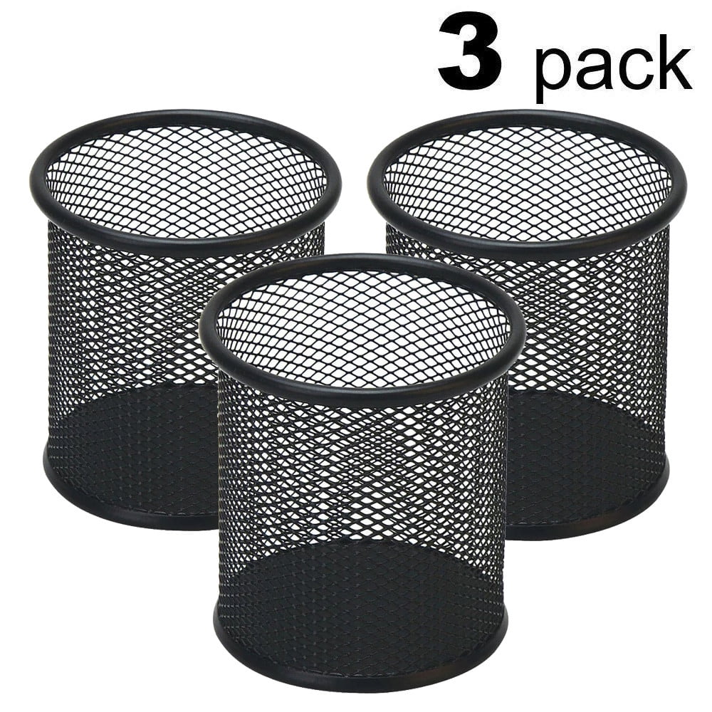Pen Holder Mesh Pencil Holder Metal Pencil Holders Pen Organizer for Desk Office Pencil Holders, Back to Sch-ool Supplies B