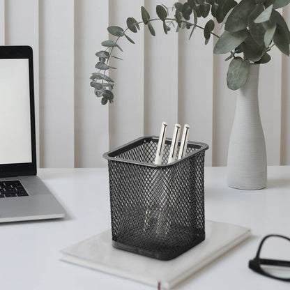 Pen Holder Mesh Pencil Holder Metal Pencil Holders Pen Organizer for Desk Office Pencil Holders, Back to Sch-ool Supplies D