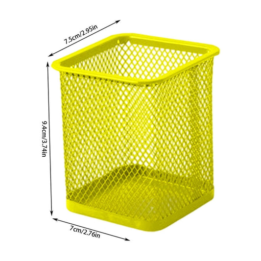 Pen Holder Mesh Pencil Holder Metal Pencil Holders Pen Organizer for Desk Office Pencil Holders, Back to Sch-ool Supplies F