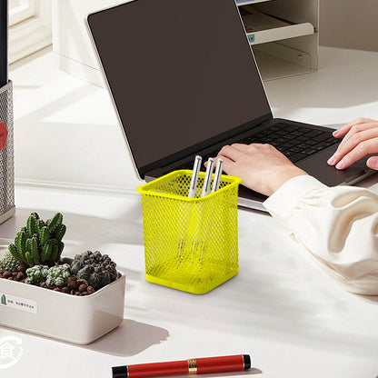Pen Holder Mesh Pencil Holder Metal Pencil Holders Pen Organizer for Desk Office Pencil Holders, Back to Sch-ool Supplies F