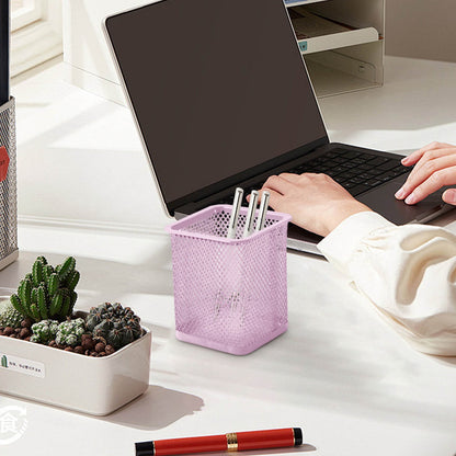 Pen Holder Mesh Pencil Holder Metal Pencil Holders Pen Organizer for Desk Office Pencil Holders, Back to Sch-ool Supplies H