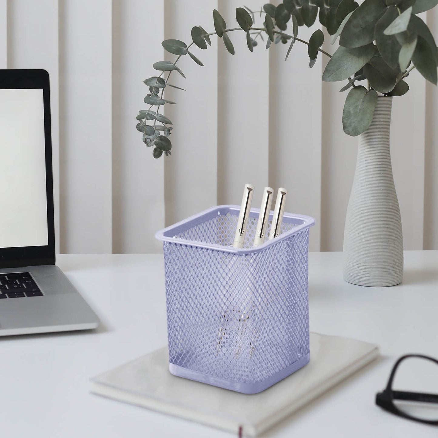 Pen Holder Mesh Pencil Holder Metal Pencil Holders Pen Organizer for Desk Office Pencil Holders, Back to Sch-ool Supplies I