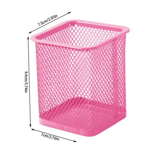 Pen Holder Mesh Pencil Holder Metal Pencil Holders Pen Organizer for Desk Office Pencil Holders, Back to Sch-ool Supplies J