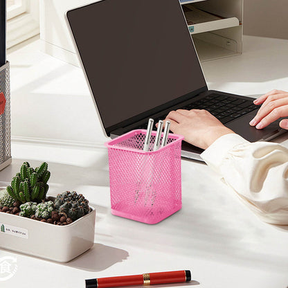 Pen Holder Mesh Pencil Holder Metal Pencil Holders Pen Organizer for Desk Office Pencil Holders, Back to Sch-ool Supplies J