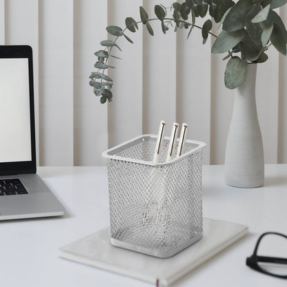 Pen Holder Mesh Pencil Holder Metal Pencil Holders Pen Organizer for Desk Office Pencil Holders, Back to Sch-ool Supplies K