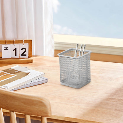 Pen Holder Mesh Pencil Holder Metal Pencil Holders Pen Organizer for Desk Office Pencil Holders, Back to Sch-ool Supplies K