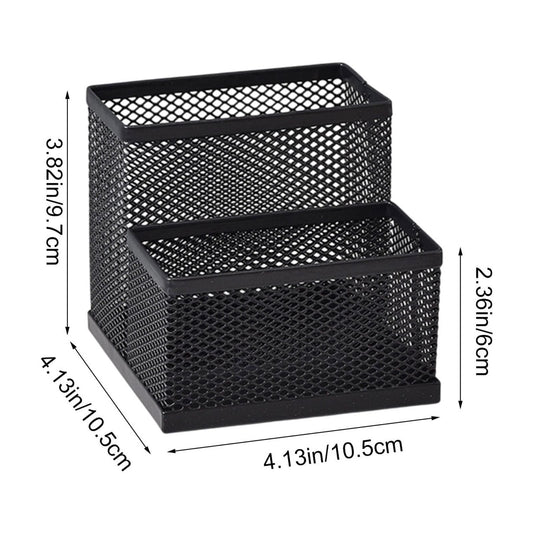 Pen Holder Mesh Pencil Holder Metal Pencil Holders Pen Organizer for Desk Office Pencil Holders, Back to Sch-ool Supplies L