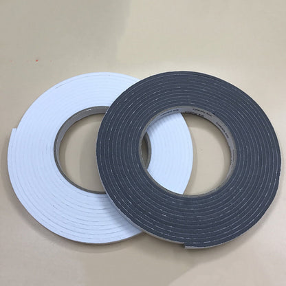 HOOWIFFY Strong Double-Sided Removable Adhesive Tape Black Plastic for Home Use and Projects