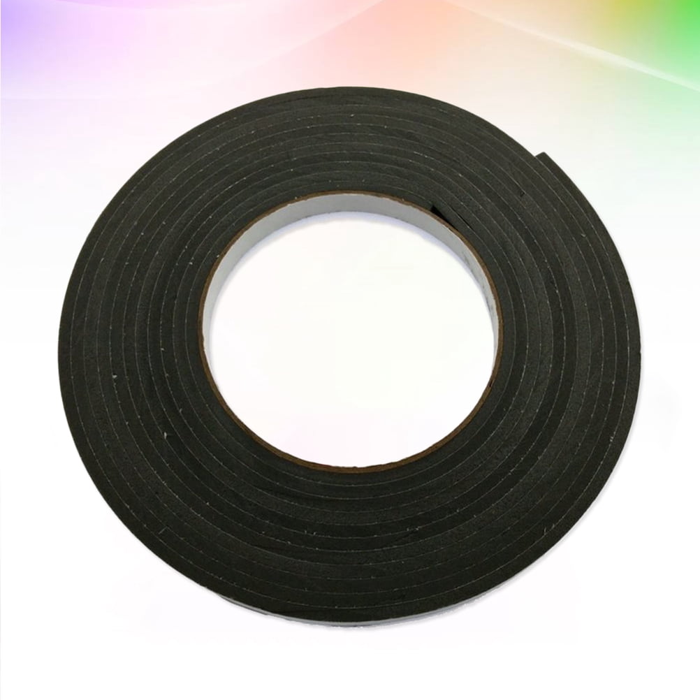 HOOWIFFY Strong Double-Sided Removable Adhesive Tape Black Plastic for Home Use and Projects
