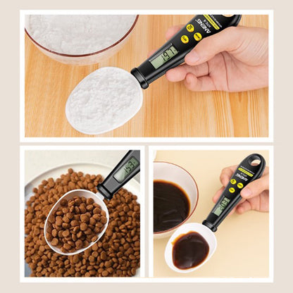 Kitchen Scale Spoon Gram Measuring Spoon, 500g/0.1g Cute Digital Weight Scale Spoon Milligram Measuring Scoop Grams Electronic Measuring Cup for Portioning Tea, Flour, Spices As Show A