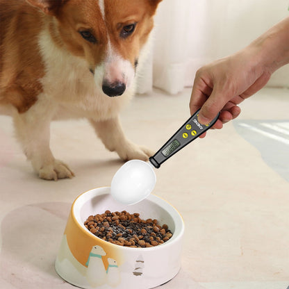 Kitchen Scale Spoon Gram Measuring Spoon, 500g/0.1g Cute Digital Weight Scale Spoon Milligram Measuring Scoop Grams Electronic Measuring Cup for Portioning Tea, Flour, Spices As Show A