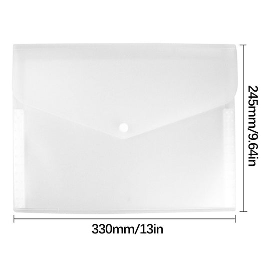 Back to School Expanding File Folder - 5 Pockets, Durable A4 Letter Size Organizer, Water-Resistant Plastic Dividers, Home/Office/School Document Holder 13" x 9.64" White