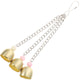 Rattle The Bell Parrot Toy for Large Birds - Stainless Steel Cage Decor for Parakeets, Cockatiels, and Small Tail Birds
