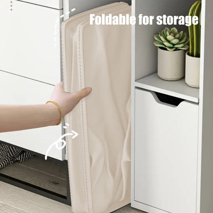 Laundry Baskets with Wheels and Handle, Collapsible Laundry Baskets, Clothes Laundry Basket with Removable Wash Bags for College Dorm, Rolling Laundry Hamper Beige