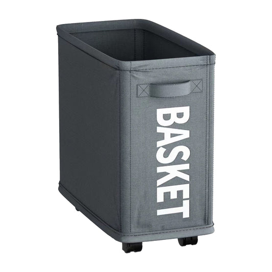 Laundry Baskets with Wheels and Handle, Collapsible Laundry Baskets, Clothes Laundry Basket with Removable Wash Bags for College Dorm, Rolling Laundry Hamper Dark Gray