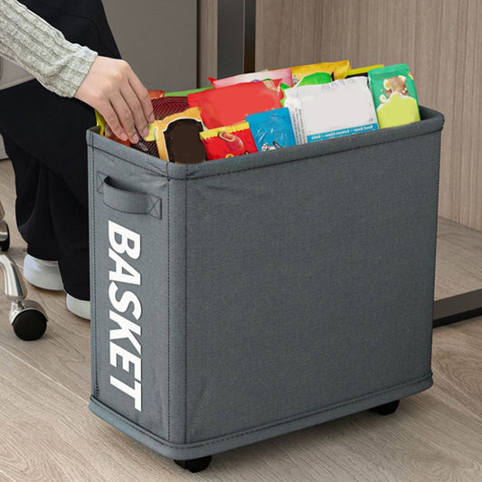 Laundry Baskets with Wheels and Handle, Collapsible Laundry Baskets, Clothes Laundry Basket with Removable Wash Bags for College Dorm, Rolling Laundry Hamper Dark Gray