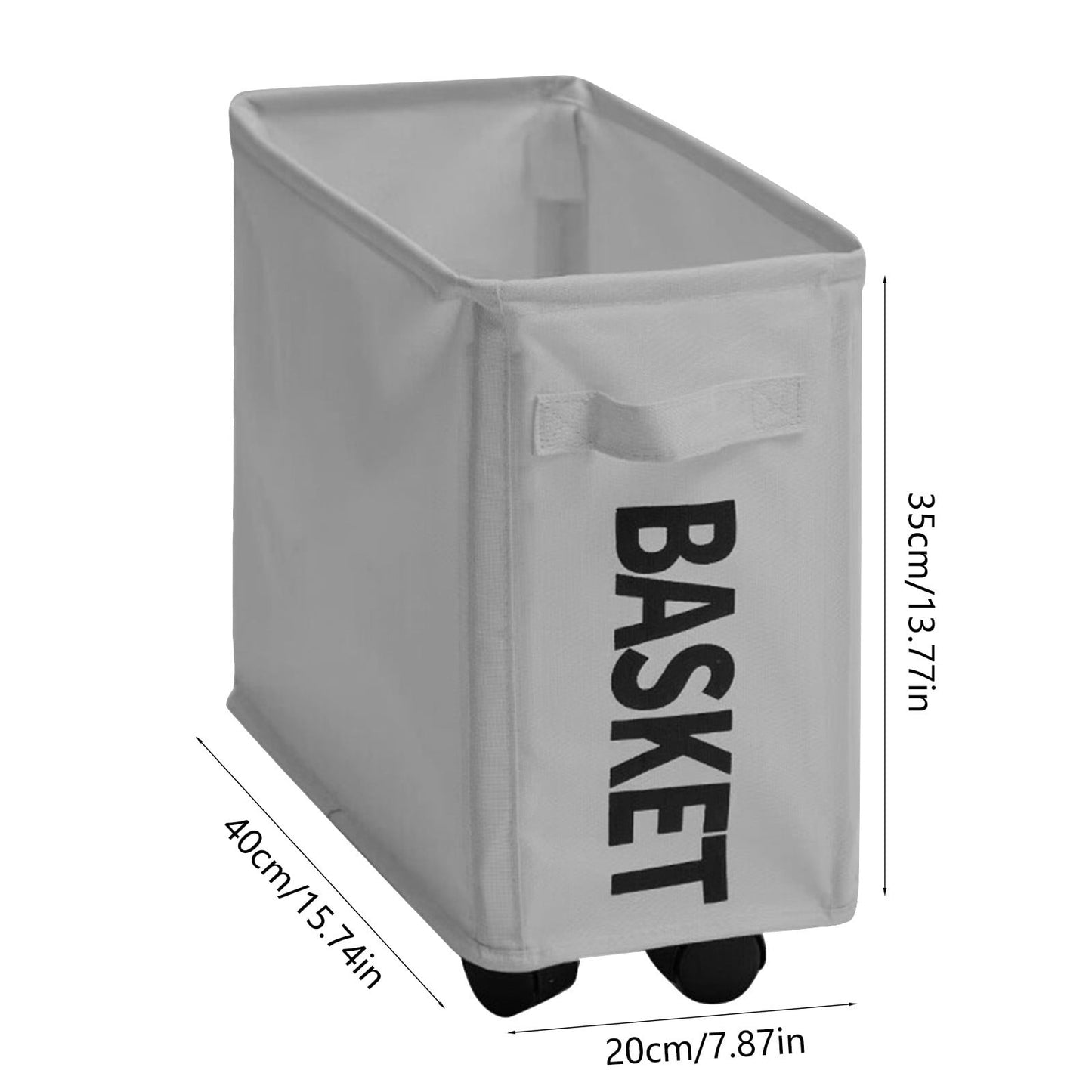 Laundry Baskets with Wheels and Handle, Collapsible Laundry Baskets, Clothes Laundry Basket with Removable Wash Bags for College Dorm, Rolling Laundry Hamper Gray