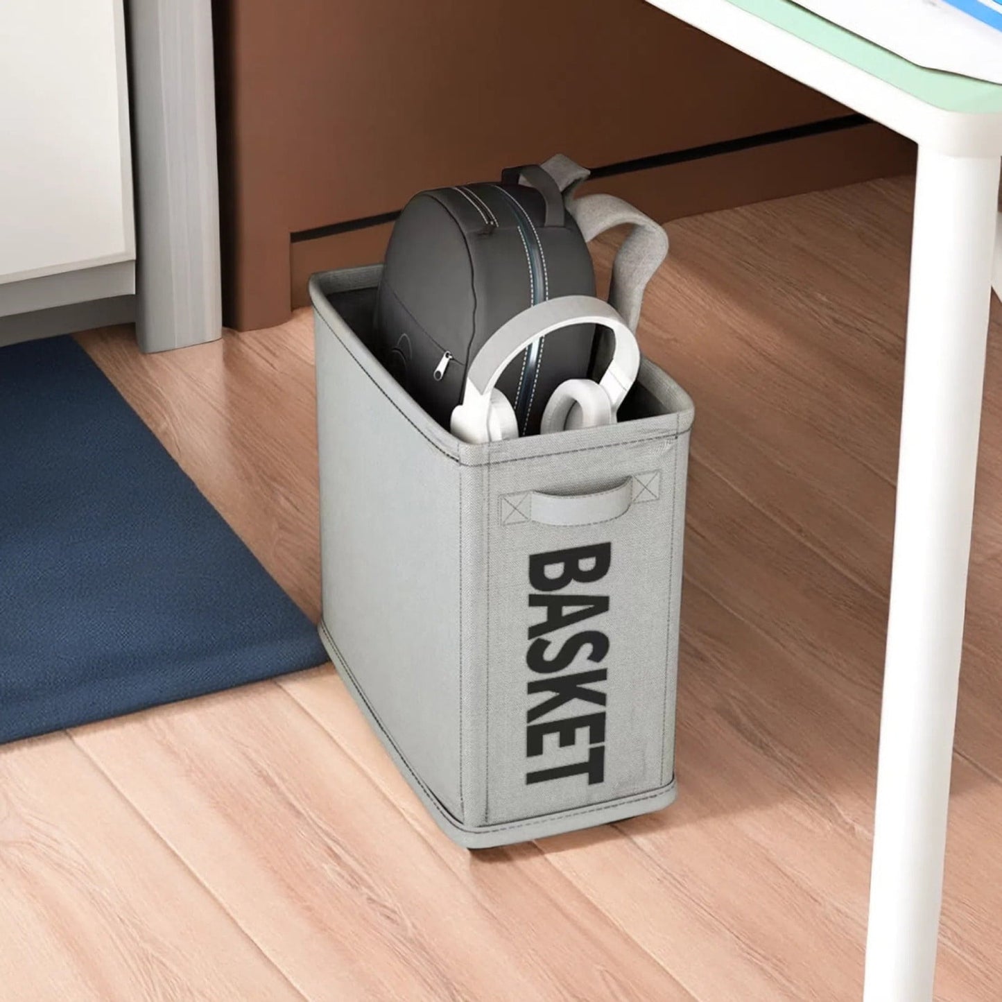 Laundry Baskets with Wheels and Handle, Collapsible Laundry Baskets, Clothes Laundry Basket with Removable Wash Bags for College Dorm, Rolling Laundry Hamper Gray