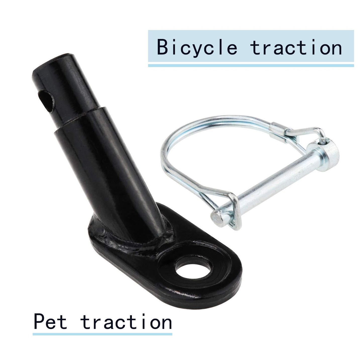 Bike Trailer Hitch Connector, Cycling Adapter Accessories (Black）Bike Trailer Hitch Instep Bike Trailer Attachment for Instep